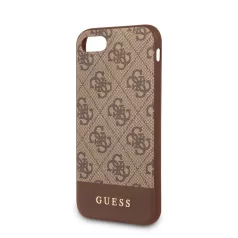   Guess Apple iPhone 7 / 8 / SE2 / SE3 (4.7) 4G Stripe hátlapvédő tok barna (GUHCI8G4GLBR)