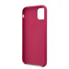 Guess Apple iPhone 11 (6.1) 2019 Silicone Vintage hátlapvédő tok burgundi (GUHCN61LSLMGRE)