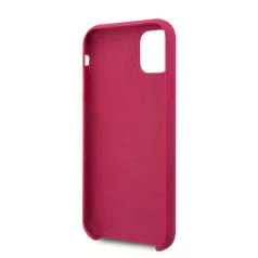   Guess Apple iPhone 11 (6.1) 2019 Silicone Vintage hátlapvédő tok burgundi (GUHCN61LSLMGRE)