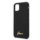 Guess Apple iPhone 11 Pro Max (6.5) 2019 Vintage hátlapvédő tok fekete (GUHCN65LSLMGBK)