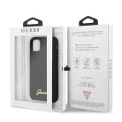 Guess Apple iPhone 11 Pro Max (6.5) 2019 Vintage hátlapvédő tok fekete (GUHCN65LSLMGBK)