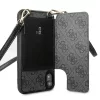 Guess Apple iPhone XR (6.1) 4G Crossbody Cardslot hátlapvédő tok szürke (GUHCI61CB4GG)