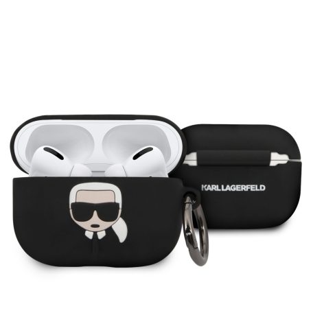 Karl Lagerfeld Apple Airpods Pro szilikon tok fekete (KLACAPSILGLBK)
