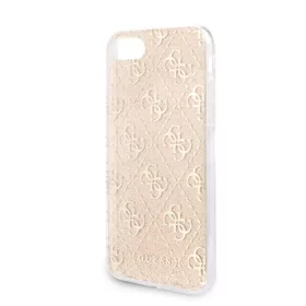   Guess Apple iPhone 7 / 8 / SE2 / SE3 (4.7) Glitter 4G Solid hátlapvédő tok arany (GUHCI8PCU4GLGO)