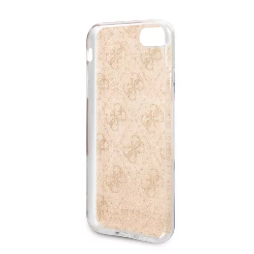 Guess Apple iPhone 7 / 8 / SE2 / SE3 (4.7) Glitter 4G Solid hátlapvédő tok arany (GUHCI8PCU4GLGO)