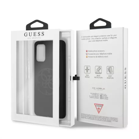 Guess Samsung G985 Galaxy S20 Plus (6.7) hátlapvédő tok fekete (GUHCS67LS4GBK)