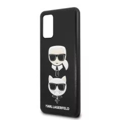   Karl Lagerfeld and Choupette Samsung G985 Galaxy S20 Plus (6.7) hátlapvédő tok fekete (KLHCS67KICKC)