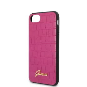   Guess Apple iPhone 7 / 8 / SE2 / SE3 (4.7) Croco hátlapvédő tok pink (GUHCI8PCUMLCRPI)