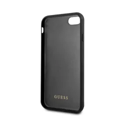   Guess Apple iPhone 7 / 8 / SE2 / SE3 (4.7) Glitter Marble hátlapvédő tok fekete - arany (GUHCI8MGGBK)