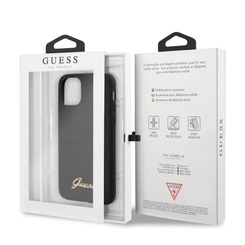 Guess Apple iPhone 11 Pro Max (6.5) 2019 Lizard hátlapvédő tok fekete (GUHCN65PCUMLLIBK)