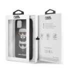 Karl Lagerfeld Apple iPhone 11 Pro Max (6.5) 2019 3D Rubber Heads hátlapvédő tok fekete (KLHCN65IK3DKC)