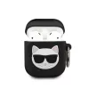 Karl Lagerfeld Choupette Apple AirPods 1/2 szilikon tok fekete (KLACA2SILCHBK)