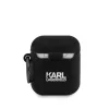 Karl Lagerfeld Choupette Apple AirPods 1/2 szilikon tok fekete (KLACA2SILCHBK)