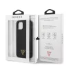 Guess Apple iPhone 12 Mini 2020 (5.4) Saffiano V Stitch hátlapvédő tok fekete (GUHCP12SVSATMLBK)