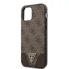 Guess Apple iPhone 12 / 12 Pro 2020 (6.1) 4G Triangle hátlapvédő tok barna (GUHCP12MPU4GHBR)