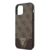 Guess Apple iPhone 12 Pro Max 2020 (6.7) 4G Triangle hátlapvédő tok barna (GUHCP12LPU4GHBR)