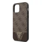 Guess Apple iPhone 12 Pro Max 2020 (6.7) 4G Triangle hátlapvédő tok barna (GUHCP12LPU4GHBR)