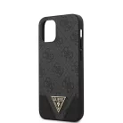 Guess Apple iPhone 12 Mini 2020 (5.4) 4G Triangle hátlapvédő tok szürke (GUHCP12SPU4GHBK)