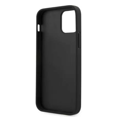 Guess Apple iPhone 12 / 12 Pro 2020 (6.1) 4G Triangle hátlapvédő tok szürke (GUHCP12MPU4GHBK)