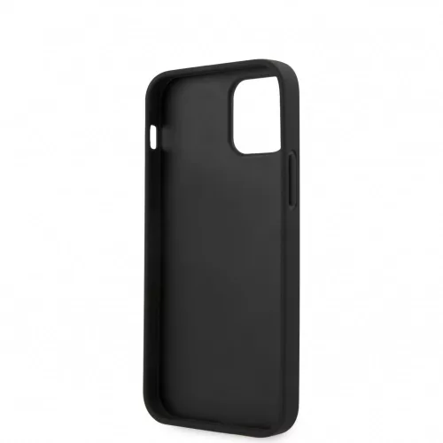 Guess Apple iPhone 12 Mini 2020 (5.4) V Quilted hátlapvédő tok fekete (GUHCP12SPUVQTMLBK)