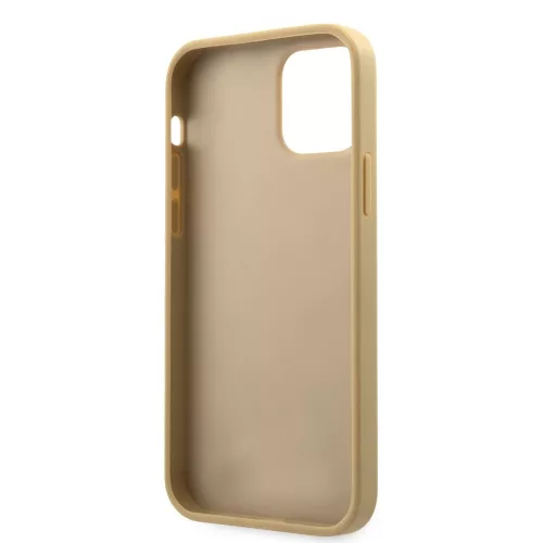 Guess Apple iPhone 12 / 12 Pro 2020 (6.1) Iridescent Love hátlapvédő tok arany (GUHCP12MPUILGLG)