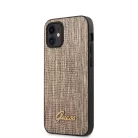 Guess Apple iPhone 12 Mini 2020 (5.4) Lizard hátlapvédő tok arany (GUHCP12SPCUMLLIGO)
