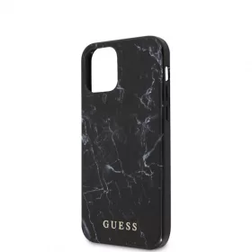  Guess Apple iPhone 12 Mini 2020 (5.4) Marble hátlapvédő tok fekete (GUHCP12SPCUMABK)