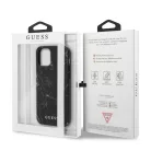 Guess Apple iPhone 12 Mini 2020 (5.4) Marble hátlapvédő tok fekete (GUHCP12SPCUMABK)