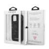 Guess Apple iPhone 12 / 12 Pro 2020 (6.1) Marble hátlapvédő tok fekete (GUHCP12MPCUMABK)