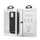 Guess Apple iPhone 12 Pro Max 2020 (6.7) Marble hátlapvédő tok fekete (GUHCP12LPCUMABK)