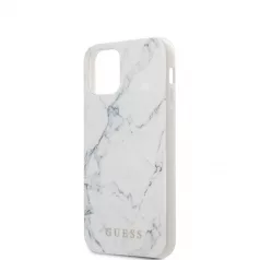   Guess Apple iPhone 12 Mini 2020 (5.4) Marble hátlapvédő tok fehér (GUHCP12SPCUMAWH)
