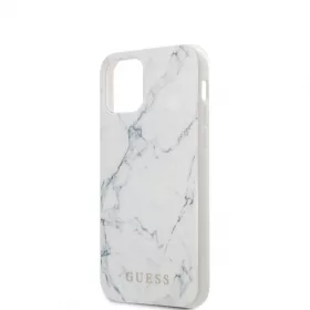  Guess Apple iPhone 12 Mini 2020 (5.4) Marble hátlapvédő tok fehér (GUHCP12SPCUMAWH)