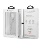Guess Apple iPhone 12 Pro Max 2020 (6.7) Marble hátlapvédő tok fehér (GUHCP12LPCUMAWH)