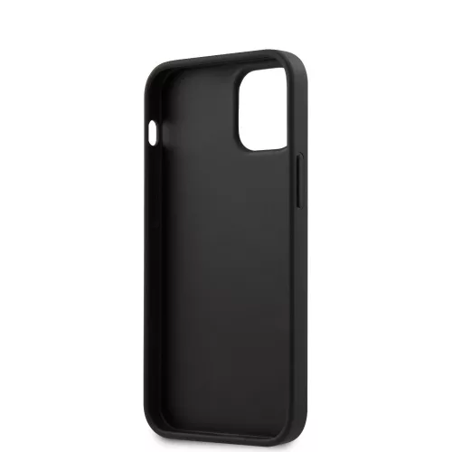 Karl Lagerfeld Apple iPhone 12 Mini 2020 (5.4) Saffiano Iconic hátlapvédő tok fekete (KLHCP12SIKMSBK)