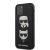 Karl Lagerfeld & Choupette Apple iPhone 12 / 12 Pro 2020 (6.1) hátlapvédő tok fekete (KLHCP12MSAKICKCBK)