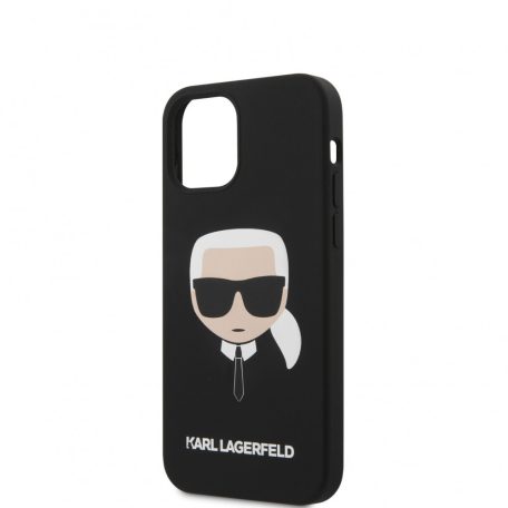 Karl Lagerfeld Apple iPhone 12 Mini 2020 (5.4) hátlapvédő tok fekete (KLHCP12SSLKHBK)