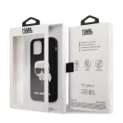 Karl Lagerfeld Apple iPhone 12 Mini 2020 (5.4) hátlapvédő tok fekete (KLHCP12SSLKHBK)