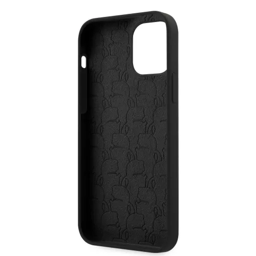 Karl Lagerfeld Apple iPhone 12 Pro Max 2020 (6.7) hátlapvédő tok fekete (KLHCP12LSLKHBK)