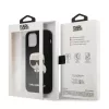 Karl Lagerfeld Apple iPhone 12 Pro Max 2020 (6.7) hátlapvédő tok fekete (KLHCP12LSLKHBK)