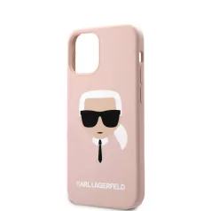   Karl Lagerfeld Apple iPhone 12 Mini 2020 (5.4) hátlapvédő tok light pink (KLHCP12SSLKHLP)