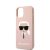 Karl Lagerfeld Apple iPhone 12 Mini 2020 (5.4) hátlapvédő tok light pink (KLHCP12SSLKHLP)