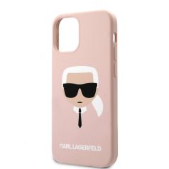   Karl Lagerfeld Apple iPhone 12 / 12 Pro 2020 (6.1) hátlapvédő tok light pink (KLHCP12MSLKHLP)