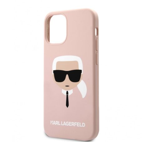 Karl Lagerfeld Apple iPhone 12 / 12 Pro 2020 (6.1) hátlapvédő tok light pink (KLHCP12MSLKHLP)