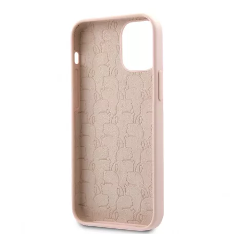 Karl Lagerfeld Apple iPhone 12 / 12 Pro 2020 (6.1) hátlapvédő tok light pink (KLHCP12MSLKHLP)
