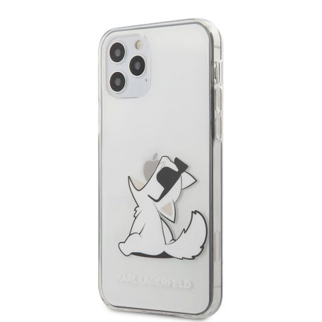 Karl Lagerfeld Apple iPhone 12 / 12 Pro 2020 (6.1) Fun Choupette hátlapvédő tok átlátszó (KLHCP12MCFNRC)