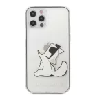 Karl Lagerfeld Apple iPhone 12 / 12 Pro 2020 (6.1) Fun Choupette hátlapvédő tok átlátszó (KLHCP12MCFNRC)