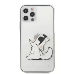   Karl Lagerfeld Apple iPhone 12 / 12 Pro 2020 (6.1) Fun Choupette hátlapvédő tok átlátszó (KLHCP12MCFNRC)
