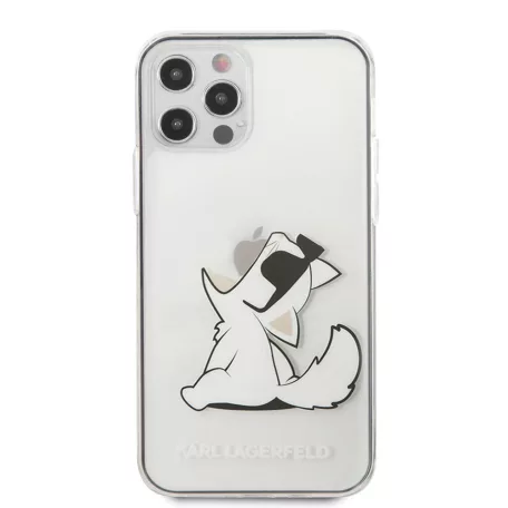 Karl Lagerfeld Apple iPhone 12 / 12 Pro 2020 (6.1) Fun Choupette hátlapvédő tok átlátszó (KLHCP12MCFNRC)