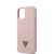 Guess Apple iPhone 12 Mini 2020 (5.4) Metal Triangle hátlapvédő tok Light Pink (GUHCP12SLSTMLP)