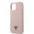Guess Apple iPhone 12 Pro Max 2020 (6.7) Metal Triangle hátlapvédő tok Light Pink (GUHCP12LLSTMLP)